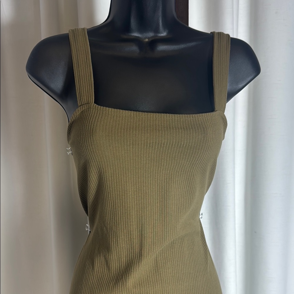 The Drop Women's Amelia Square-Neck Strappy Bodycon Midi Tank Dress - Picture 5 of 9